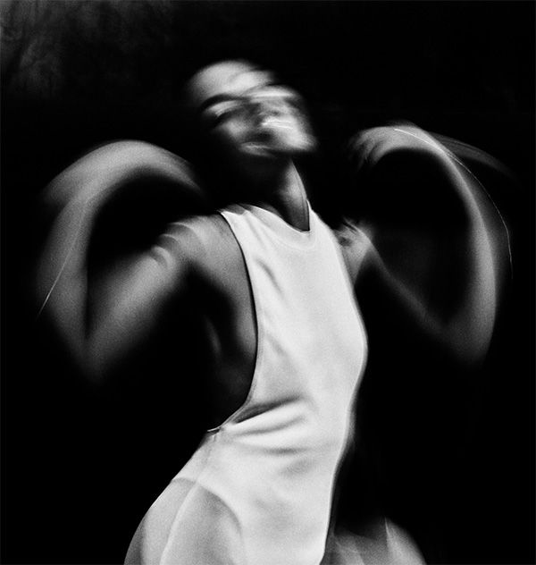 Black & white photo of Olivia Dean